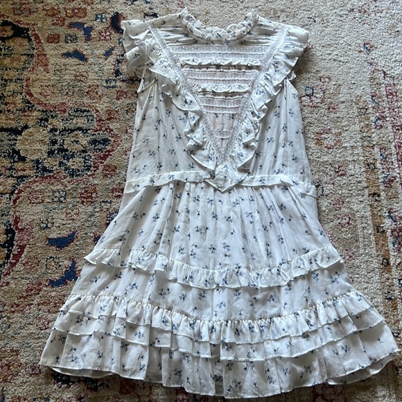 Rebecca Taylor Ruffle Floral Dress Size 2 - Picture 9 of 12